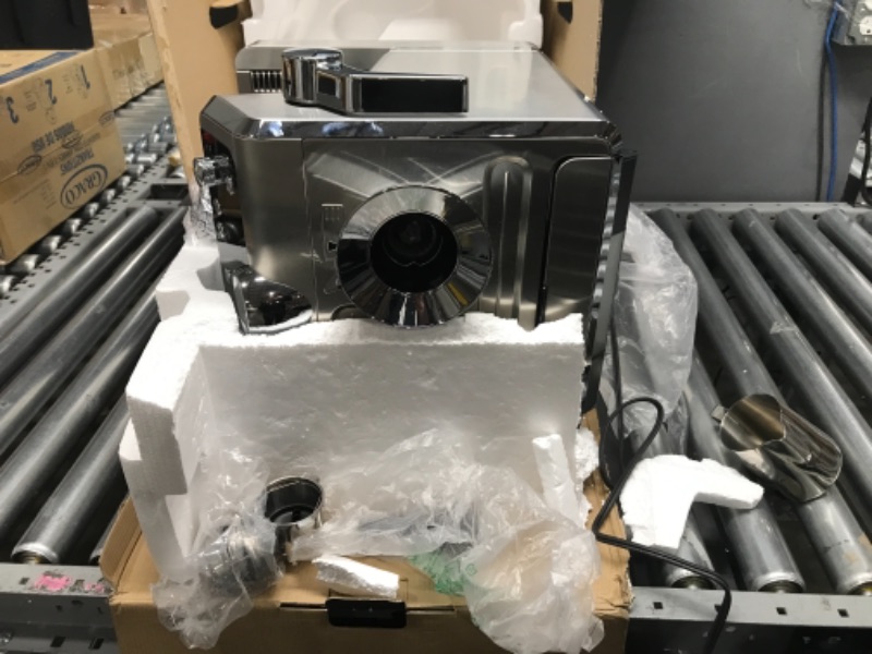 Photo 4 of **pasrts only non functional** De'Longhi La Specialista Espresso Machine with Sensor Grinder, Dual Heating System, Advanced Latte System & Hot Water Spout for Americano Coffee or Tea, Stainless Steel, EC9335M