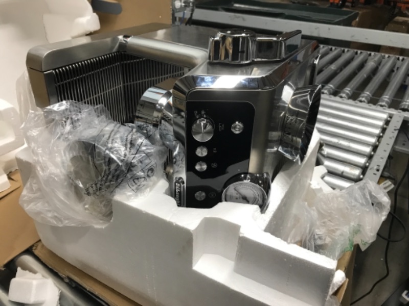 Photo 2 of **pasrts only non functional** De'Longhi La Specialista Espresso Machine with Sensor Grinder, Dual Heating System, Advanced Latte System & Hot Water Spout for Americano Coffee or Tea, Stainless Steel, EC9335M