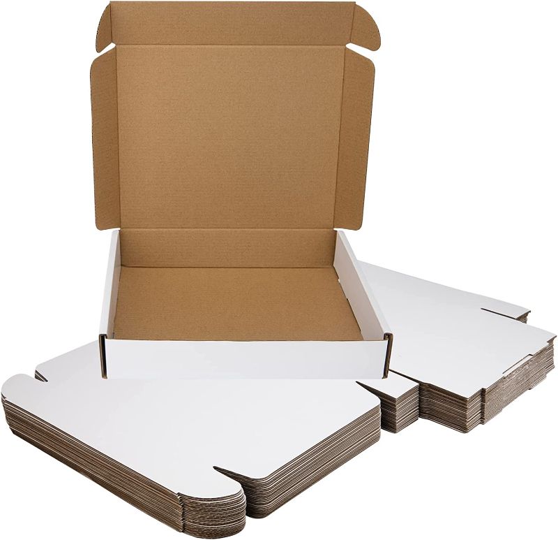 Photo 1 of 11x8.75x2 inch Shipping Boxes, Shipping Boxes 11x8.75x2 (25 Pack) Small White Corrugated Cardboard Boxs for Mailing Shipping Packaging, 11"L x 8.75"W x 2"H