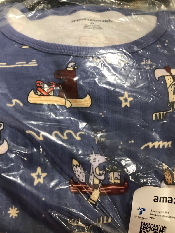 Photo 2 of Amazon Essentials Family Holiday Cotton Pajama Sleepwear Women's Slim Fit 3X Boat Party