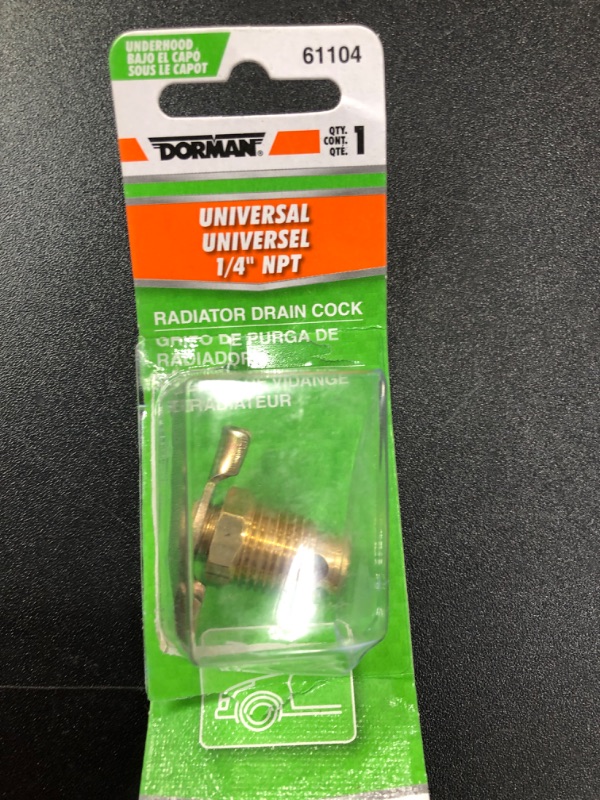 Photo 2 of Dorman 61104 Drain Cock-Brass-Standard-1/4 In. NPT Compatible with Select Jeep Models