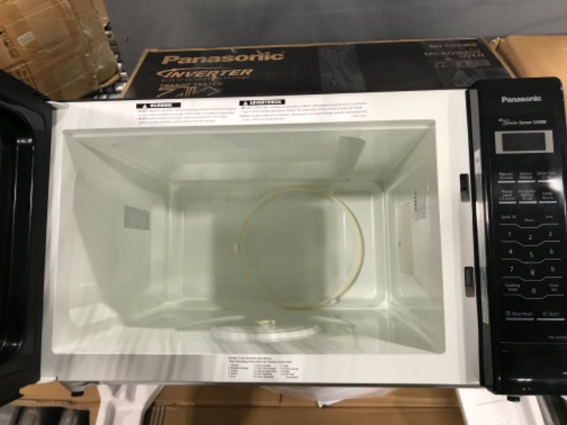 Photo 4 of ** NON-FUNCTIONAL**  Panasonic 2.2 Cu. Ft. Countertop Microwave Oven with Inverter Technology, Black