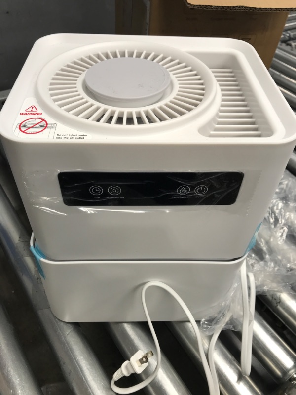 Photo 2 of 5L Evaporative Humidifiers for Bedroom, No Mist Humidifiers for Baby, Washable Filter, Consistent Humidity with 2 Speeds, Quiet Top Fill Humidifiers for Large Room with Auto Shutoff and Digital Display