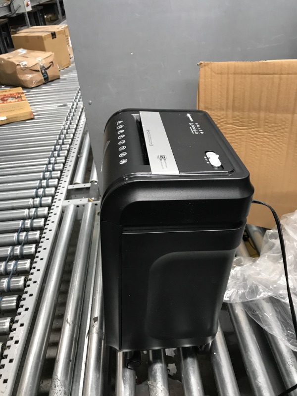 Photo 1 of Amazon Basics 12-Sheet High-Security Micro-Cut Paper, CD, and Credit Card Shredder with Pullout Basket 12 Sheet (original model) Shredder