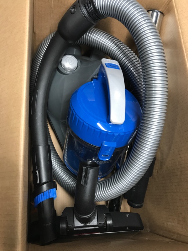 Photo 2 of *** POWERS ON *** eureka WhirlWind Bagless Canister Vacuum Cleaner, Lightweight Vac for Carpets and Hard Floors, Blue Bagless Blue