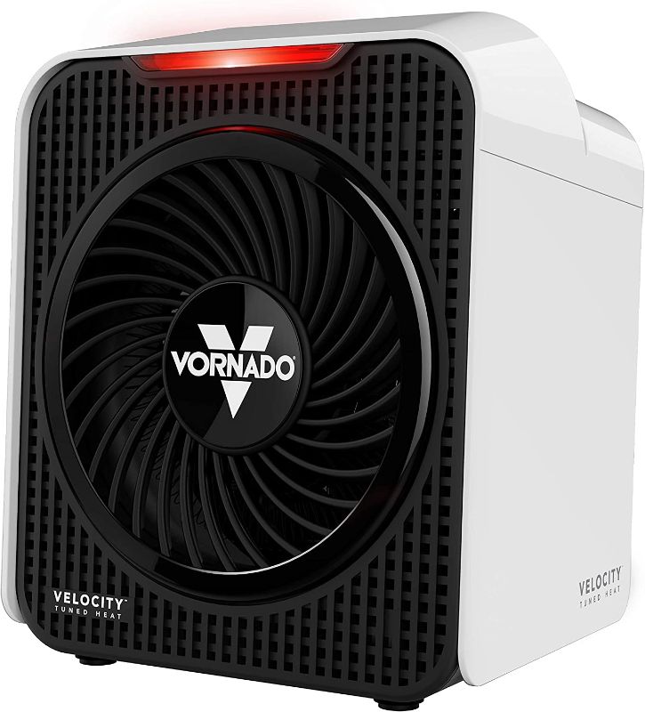 Photo 3 of *** POWERS ON *** Vornado Velocity 1 Personal Space Heater, Small, White
