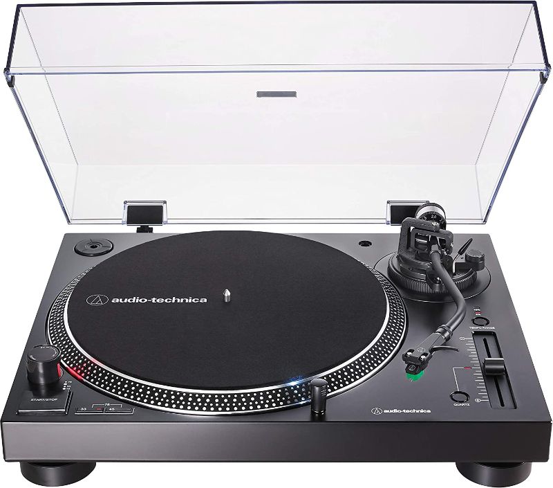 Photo 1 of Audio-Technica AT-LP120XUSB-BK Direct-Drive Turntable (Analog & USB), Fully Manual, Hi-Fi, 3 Speed, Convert Vinyl to Digital, Anti-Skate and Variable Pitch Control Black