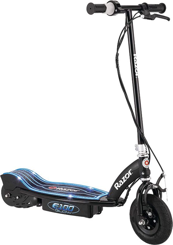 Photo 1 of ***PARTS ONLY*** Razor E100 Electric Scooter for Kids Ages 8+ - 8" Pneumatic Front Tire, Hand-Operated Front Brake, Up to 10 mph and 40 min of Ride Time, For Riders up to 120 lbs
