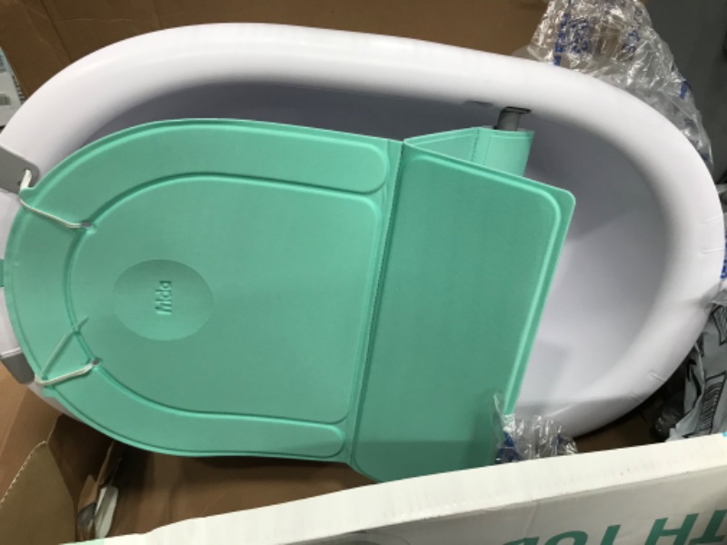 Photo 2 of 4-in-1 Grow-with-Me Bath Tub by Frida Baby Transforms Infant Bathtub to Toddler Bath Seat with Backrest for Assisted Sitting in Tub
