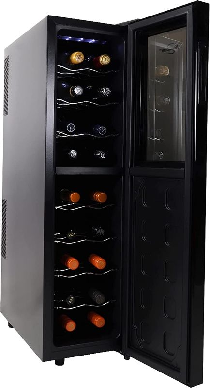 Photo 1 of Koolatron Urban Series 18 Bottle Slim Dual Zone Wine Cooler, Thermoelectric Wine Fridge, Freestanding Wine Refrigerator for Home Bar, Kitchen, Apartment, Condo, Cottage
