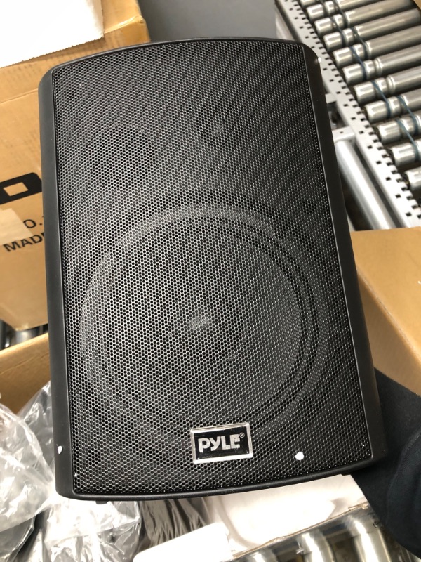 Photo 1 of Pyle Pair of Wall Mount Waterproof & Bluetooth 6.5'' Indoor/Outdoor Speaker System, with Loud Volume and Bass. (Pair, Black. PDWR62BTBK)