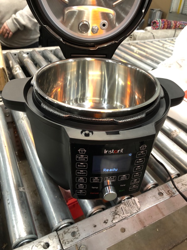 Photo 5 of **used item**
Instant Pot Duo Crisp Ultimate Lid, 13-in-1 Air Fryer and Pressure Cooker Combo, Sauté, Slow Cook, Bake, Steam, Warm, Roast, Dehydrate, Sous Vide, & Proof, App With Over 800 Recipes, 6.5 Quart 6.5QT Ultimate