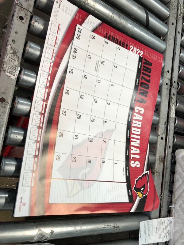 Photo 2 of **dented**
Arizona Cardinals 2022 22X17 Desk Calendar