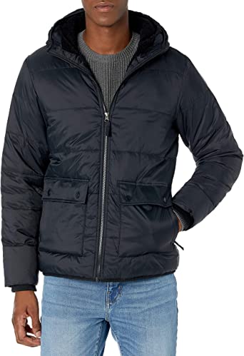 Photo 1 of Amazon Essentials Men's Long-Sleeve Water-Resistant Sherpa-Lined Puffer Jacket
MEDIUM