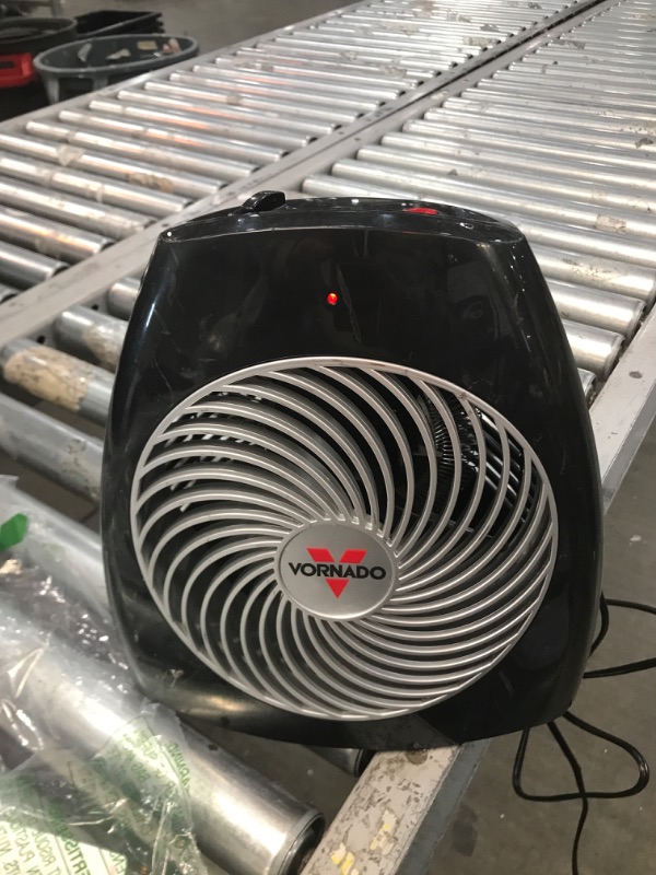 Photo 2 of *DAMAGED* Vornado MVH Vortex Heater with 3 Heat Settings, Adjustable Thermostat, Tip-Over Protection, Auto Safety Shut-Off System, Whole Room, Black