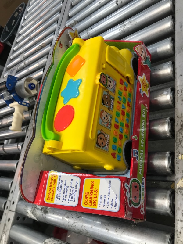 Photo 2 of CoComelon Musical Learning Bus, Number and Letter Recognition, Phonetics, Yellow School Bus Toy Plays ABCs and Wheels on the Bus, by Just Play