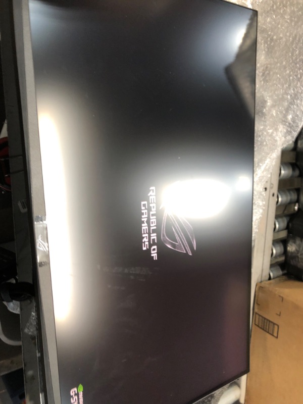 Photo 7 of ASUS ROG Swift PG32UQR 32” 4K HDR 144Hz DSC HDMI 2.1 Gaming Monitor - UHD (3840 x 2160), IPS, 1ms, G-SYNC Compatible, Extreme Low Motion Blur Sync, Eye Care, DisplayPort, USB, DisplayHDR 600
