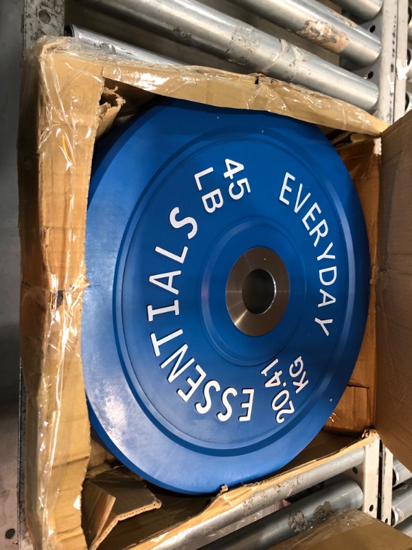 Photo 2 of AMGYM Color Olympic Bumper Plate, Weights Plates, Bumper Weight Plate, Steel Insert, Strength Training
45LBS