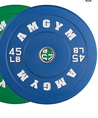 Photo 1 of AMGYM Color Olympic Bumper Plate, Weights Plates, Bumper Weight Plate, Steel Insert, Strength Training
45LBS