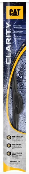 Photo 1 of Caterpillar Clarity Premium Performance All Season Replacement Windshield Wiper Blades for Car Truck Van SUV (28 Inches (1 Piece))