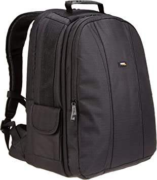 Photo 1 of Amazon Basics DSLR Camera and Laptop Backpack Bag (Black Exterior and Gray Interior)
