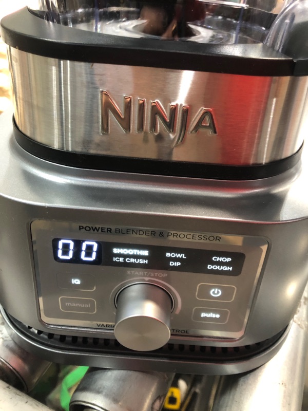 Photo 3 of ***TESTED WORKING*** Ninja Foodi SS201 Power Blender & Processor. 3-in-1 Crushing Blender, Dough Mixer, and Food Processor 1400WP smartTORQUE 6 Auto-iQ Presets Power Pitcher and Food Processor