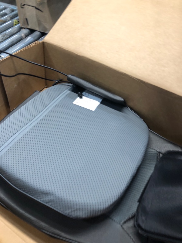 Photo 1 of ***TESTED WORKING*** Snailax shiatsu Neck & Back Massager with Heat, Full Back Kneading Shiatsu or Rolling Massage, Massage Chair pad with Height Adjustment, Back Massager for Neck and Shoulder Grey and Black