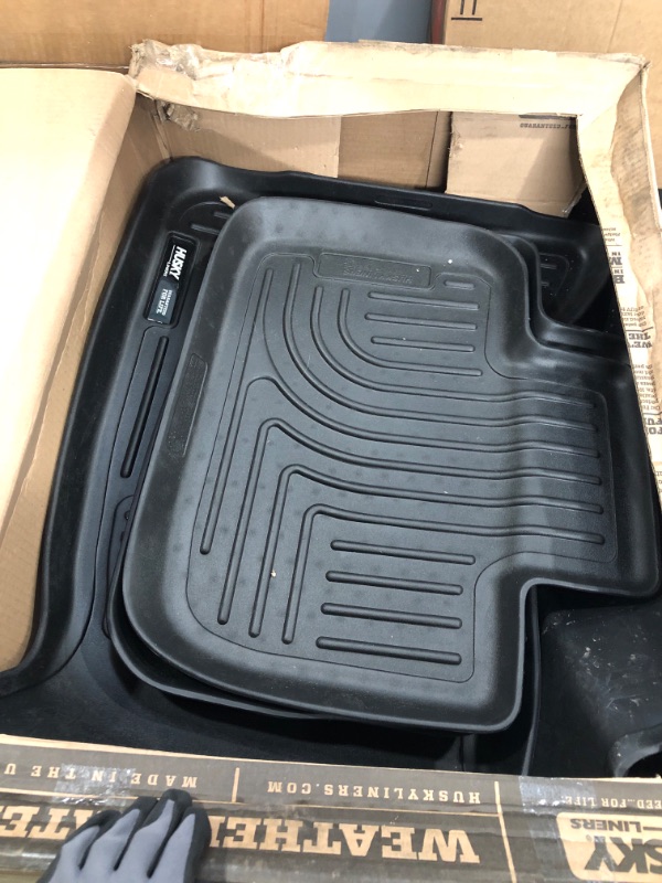 Photo 2 of Husky Liners Weatherbeater Series | Front & 2nd Seat Floor Liners - Black | 98061 | Fits 2011-2021 Chrysler 300 AWD, 2011-2021 Dodge Charger AWD 4 Pcs