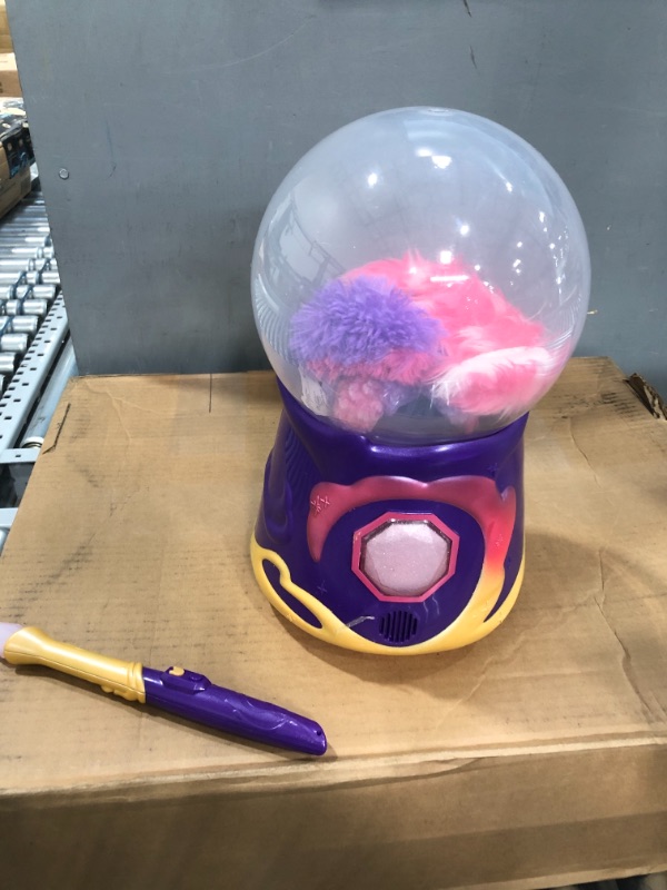 Photo 2 of (USED)Magic Mixies Magical Misting Crystal Ball with Interactive 8 inch Pink Plush Toy and 80+ Sounds and Reactions