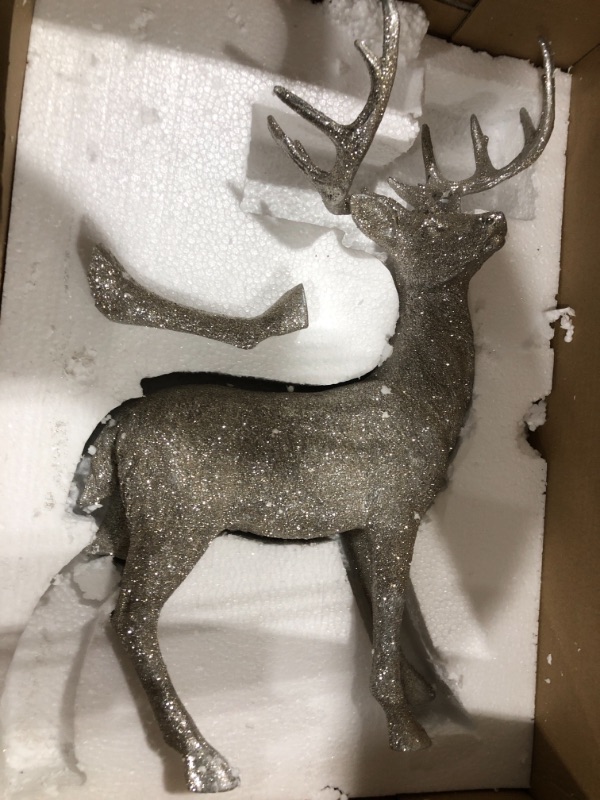 Photo 3 of ***PARTS ONLY*** RAZ Imports Christmas Reindeer Figures Set of 2 Deer 20'5"