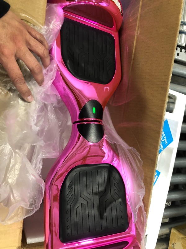 Photo 3 of (PARTS ONLY)Newest Generation Electric Hoverboard Dual Motors Two Wheels Hoover Board Smart Self Balancing Scooter with Built-in Bluetooth Speaker LED Lights for Adults Kids Gift Chrome Fuchsia