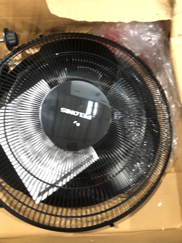 Photo 4 of *** USED *** POWERS ON *** PELONIS 16'' Pedestal Remote Control, Oscillating Stand Up Fan 7-Hour Timer, 3-Speed and Adjustable Height, PFS40A4BBB, Supreme 16"-Black
