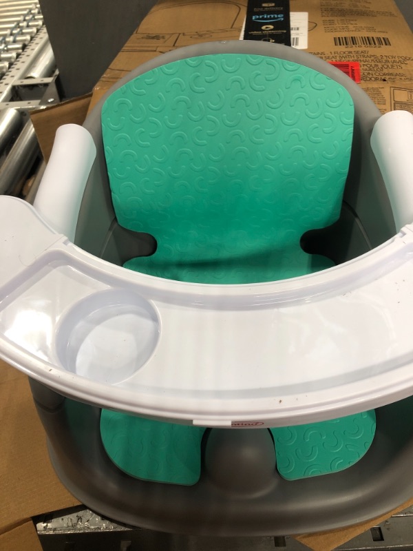 Photo 2 of *** MISSING ELECTRONIC PIANO *** Infantino Music & Lights 3-in-1 Discovery Seat and Booster - Convertible Booster, Infant Activity Seat and Feeding Seat with Electronic Piano for Sensory Exploration, for Babies and Toddlers, Teal
