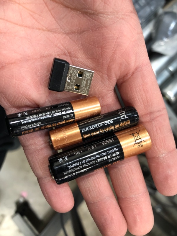 Photo 3 of Logitech MK235 Wireless Keyboard and Mouse Combo for Windows, 2.4 GHz Wireless Unifying USB Receiver, 15 FN Keys, Long Battery Life, Compatible with PC, Laptop
