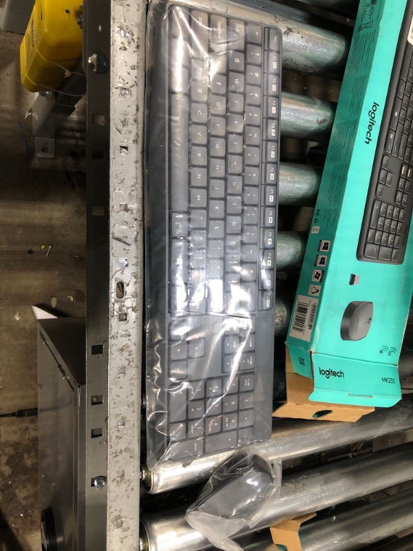 Photo 2 of Logitech MK235 Wireless Keyboard and Mouse Combo for Windows, 2.4 GHz Wireless Unifying USB Receiver, 15 FN Keys, Long Battery Life, Compatible with PC, Laptop
