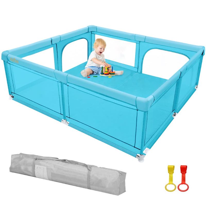 Photo 1 of Baby Playpen, OUNUO Extra Large Baby Playpen 79x71", Indoor & Outdoor Play Center Yard for Babies and Toddlers, Baby Playard with Anti-Slip Suckers and Super Soft Breathable Mesh
Visit the OUNUO Store