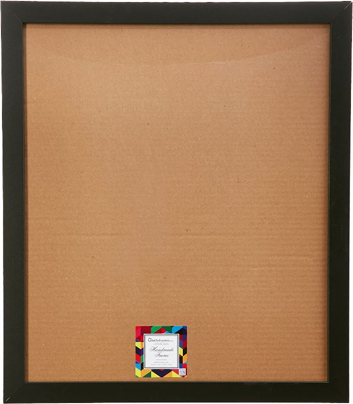 Photo 1 of ArtToFrames 18x21 inch Satin Black Picture Frame, 2WOMFRBW26079-18x21
