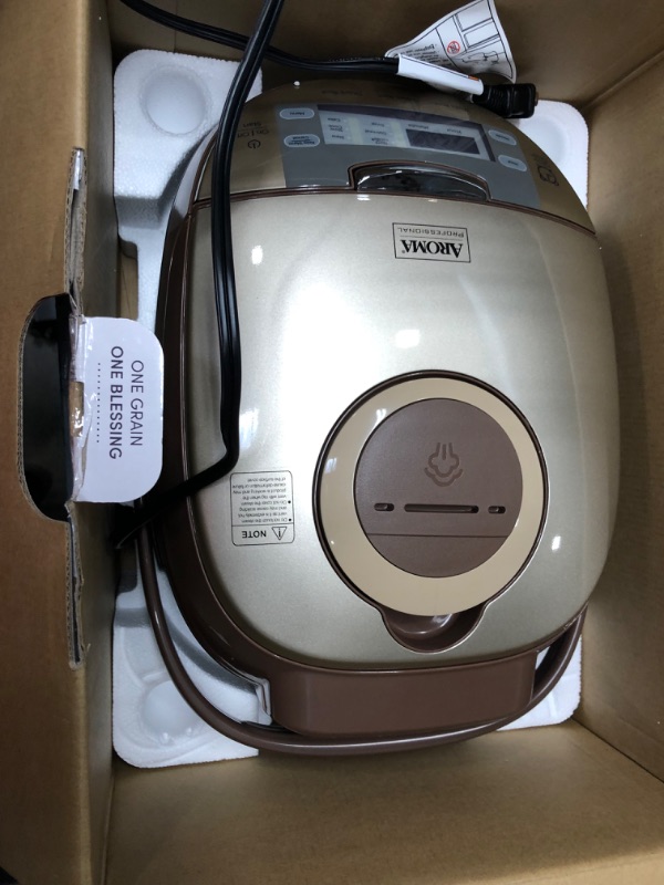 Photo 2 of Aroma Housewares ARC-6106 Aroma Professional 6 Cups Uncooked Rice, Slow Cooker, Food Steamer, MultiCooker, Champagne