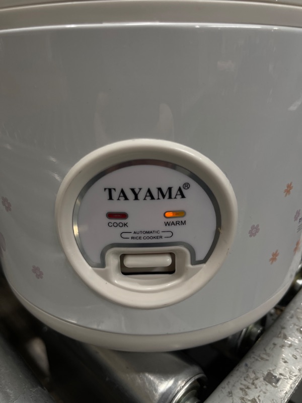 Photo 6 of Tayama Automatic Rice Cooker & Food Steamer 10 Cup, White (TRC-10R)
