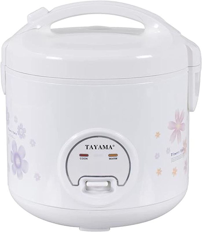 Photo 1 of Tayama Automatic Rice Cooker & Food Steamer 10 Cup, White (TRC-10R)
