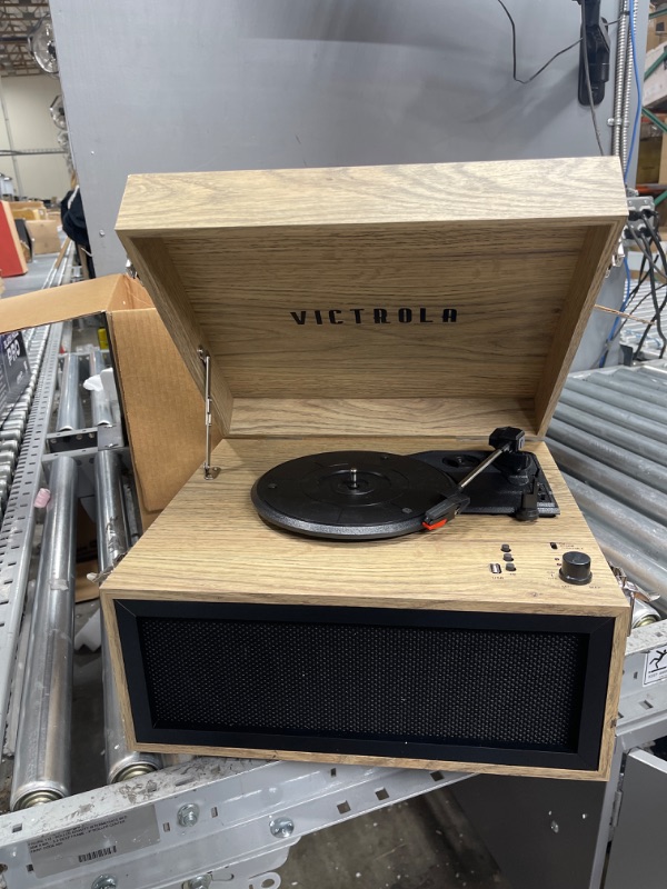 Photo 2 of Victrola VTA-75-FOT Liberty Bluetooth 5 in 1 Music Center (33/45/78) (Farmhouse Oatmeal)
