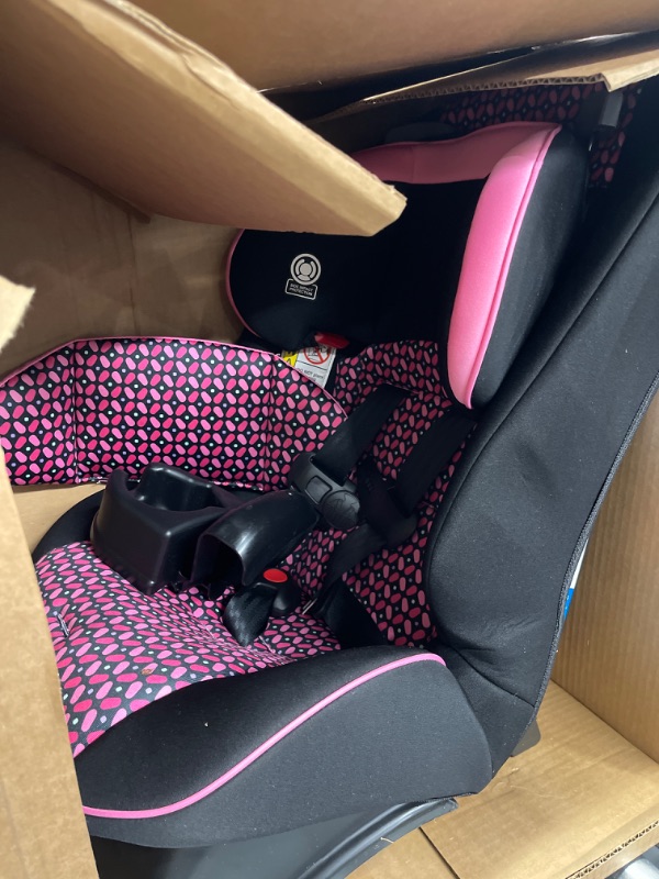 Photo 3 of Cosco Empire All-in-One Convertible Car Seat, Extended Use All-in-One Car Seat: Rear-Facing 5-40 pounds, Forward-Facing Harness 22-50 pounds, and Belt-Positioning 40-80 pounds, Spring Petals