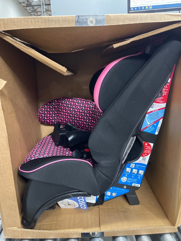 Photo 2 of Cosco Empire All-in-One Convertible Car Seat, Extended Use All-in-One Car Seat: Rear-Facing 5-40 pounds, Forward-Facing Harness 22-50 pounds, and Belt-Positioning 40-80 pounds, Spring Petals