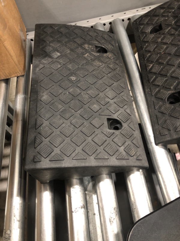 Photo 2 of *USED*Genubi Industry Curb Ramp Portable Lightweight Heavy Duty Plastic Threshold Ramp for Driveway, Loading Dock, Sidewalk, Car, Scooter, Bike, Motorcycle 4.25" 1PCS