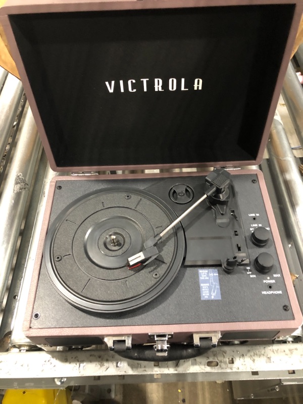 Photo 1 of Victrola Vintage 3-Speed Bluetooth Portable Suitcase Record Player with Built-in Speakers | Upgraded Turntable Audio Sound| Includes Extra Stylus | Cobalt Blue, 1SFA (VSC-550BT-COB)
