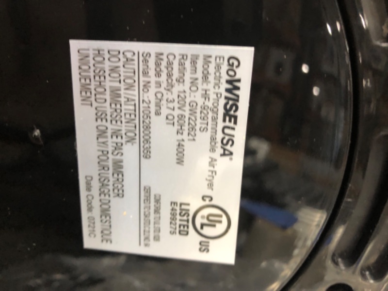 Photo 1 of 3.7 Qt. Digital Touchscreen Air Fryer with Recipe Book