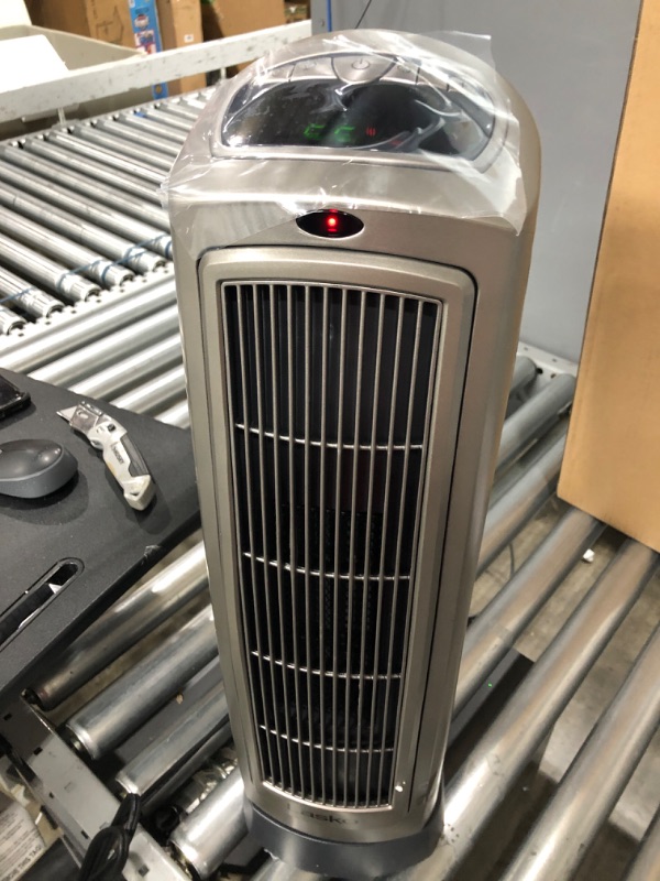 Photo 3 of Lasko 1500W Digital Ceramic Space Heater with Remote, 755320, Silver