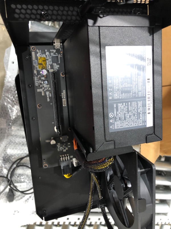 Photo 6 of (PARTS ONLY)Razer Core X Chroma Aluminum External GPU Enclosure (eGPU): Compatible with Windows & MacOS Thunderbolt 3 Laptops, NVIDIA /AMD PCIe Support, 700W PSU, 4x USB 3.1, 1x Gbit Ethernet, Chroma RGB, Black
