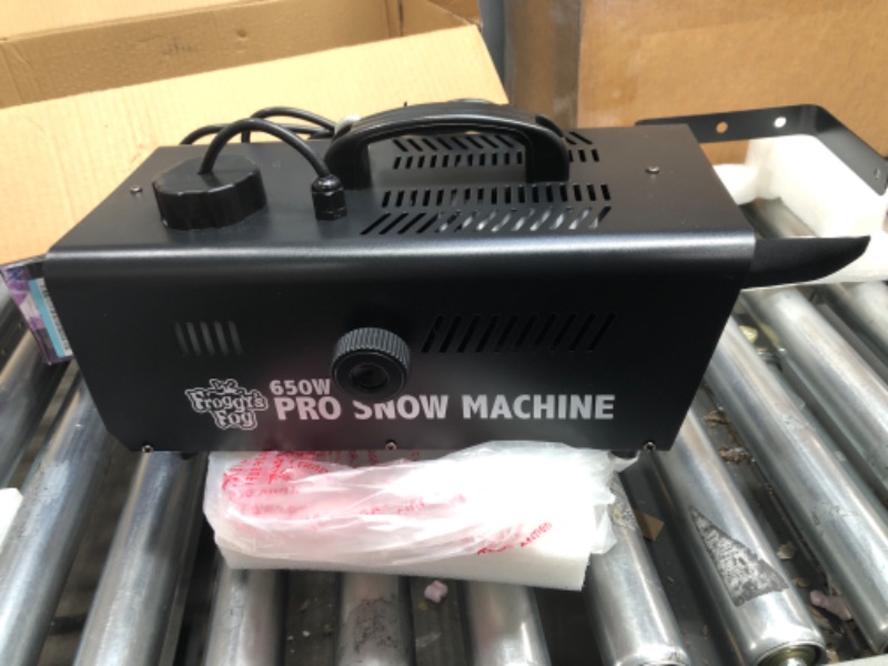 Photo 2 of Froggy's Fog Pro Snow Machine - 2022 Model with Wireless Control - Completely Variable Output Flake Size - You Choose a Flurry, a Blizzard or Anything in Between 1 Unit