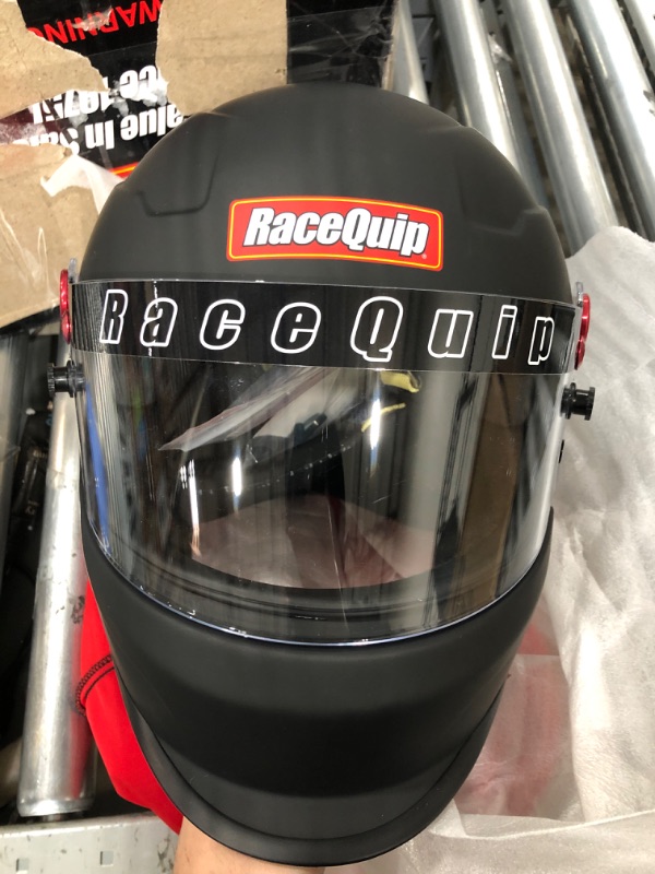 Photo 3 of RaceQuip Full Face Helmet PRO20 Series Snell SA2020 Rated Flat Black Medium 276993